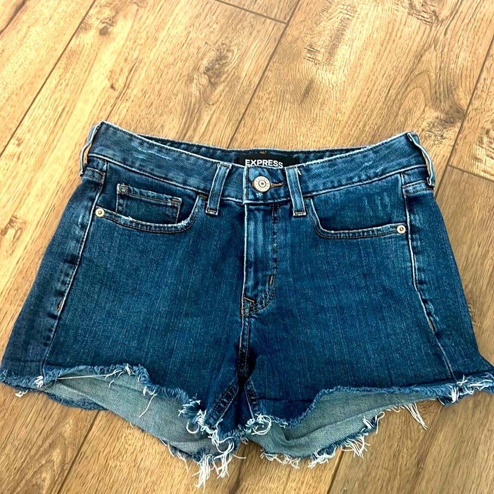 Express Denim cutoff shorts